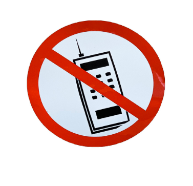 Знак Запрещается пользоваться сотовым телефоном