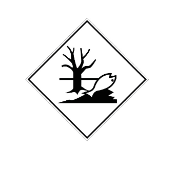 Знак бензовоз 250х250 Опасно для окружающей среды светоотражающий