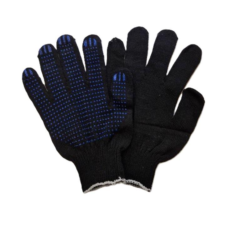 Перчатки трикотажные с ПВХ пятиниточные