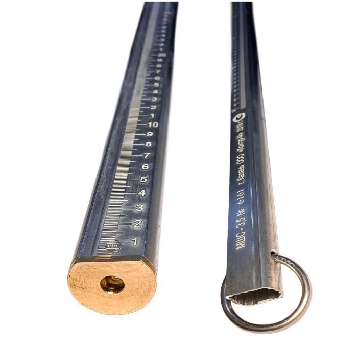 Метрошток МШС-3,0 полукруглый профиль 2 звена