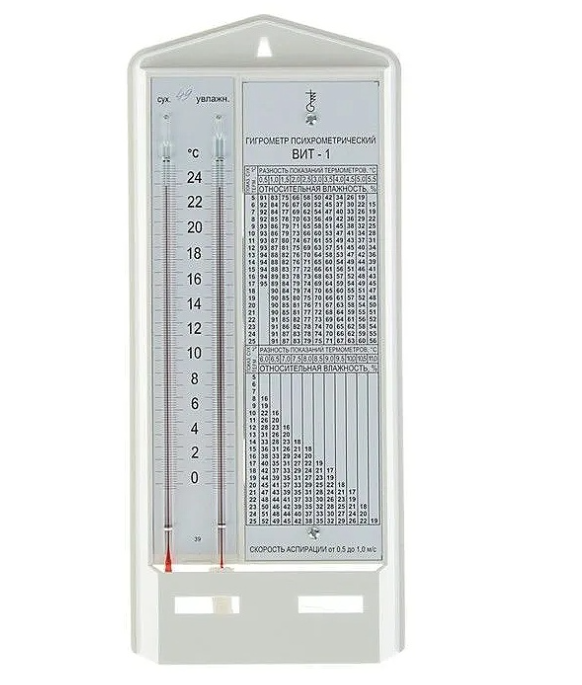 Гигрометр психометрический ВИТ-1 (0+25), ц.д. 0,2