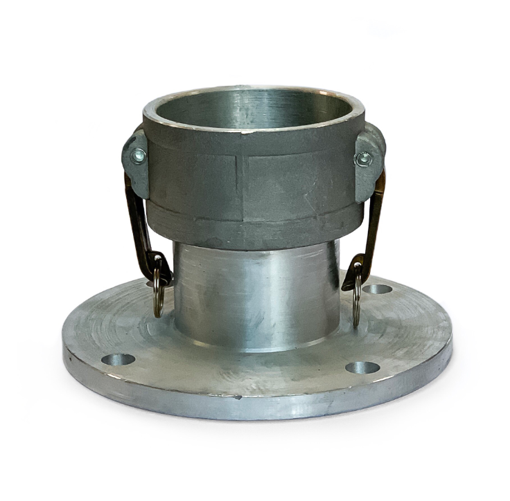 Камлок алюминиевый с фланцем FC-3, Муфта рычажная фланцевая AL-DF-3