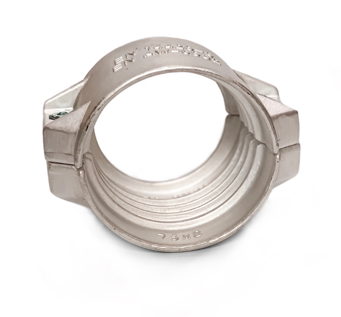 Хомут обжимной 100 алюминиевый