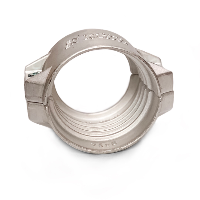 Хомут обжимной 75 алюминиевый