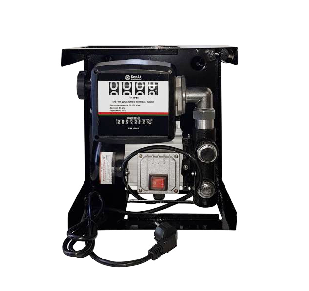 Станция перекачки топлива АРЕС 220В,60л/мин без шлангов и пистолета БАК 12102