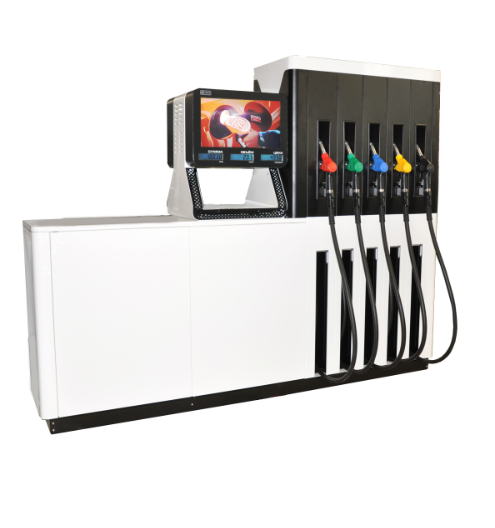 ТРК ТОПАЗ L251 10 рукавов, 5 видов топлива, всасывающая гидравлика, 50 л/мин, двухсторонняя ЖКИ или СДИ индикация, шланг 16 мм