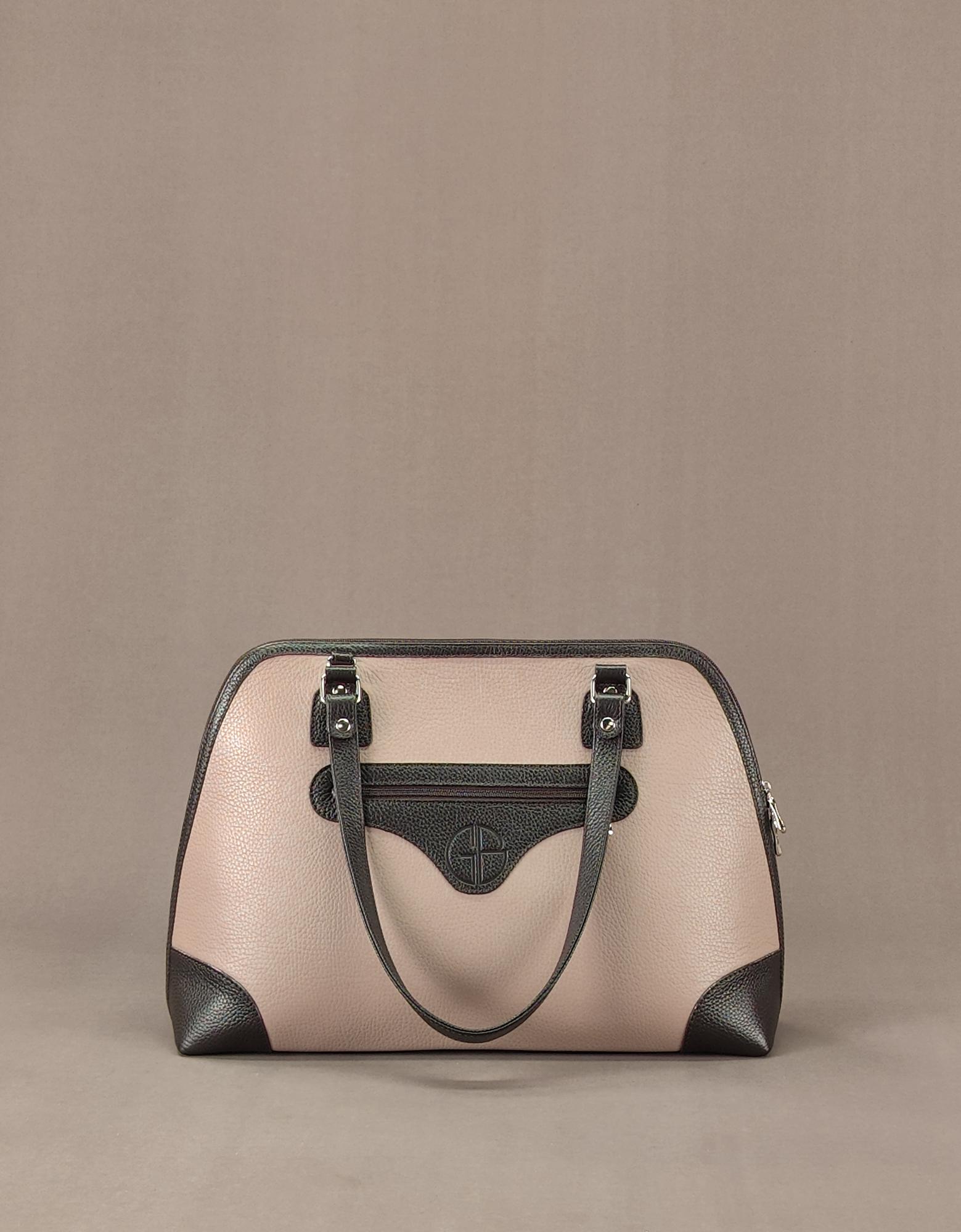 Сумка "Lady" капучино+т.-коричневый