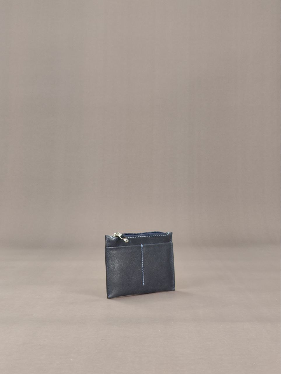 Кошелек "5в1" т-синий с голубой строчкой