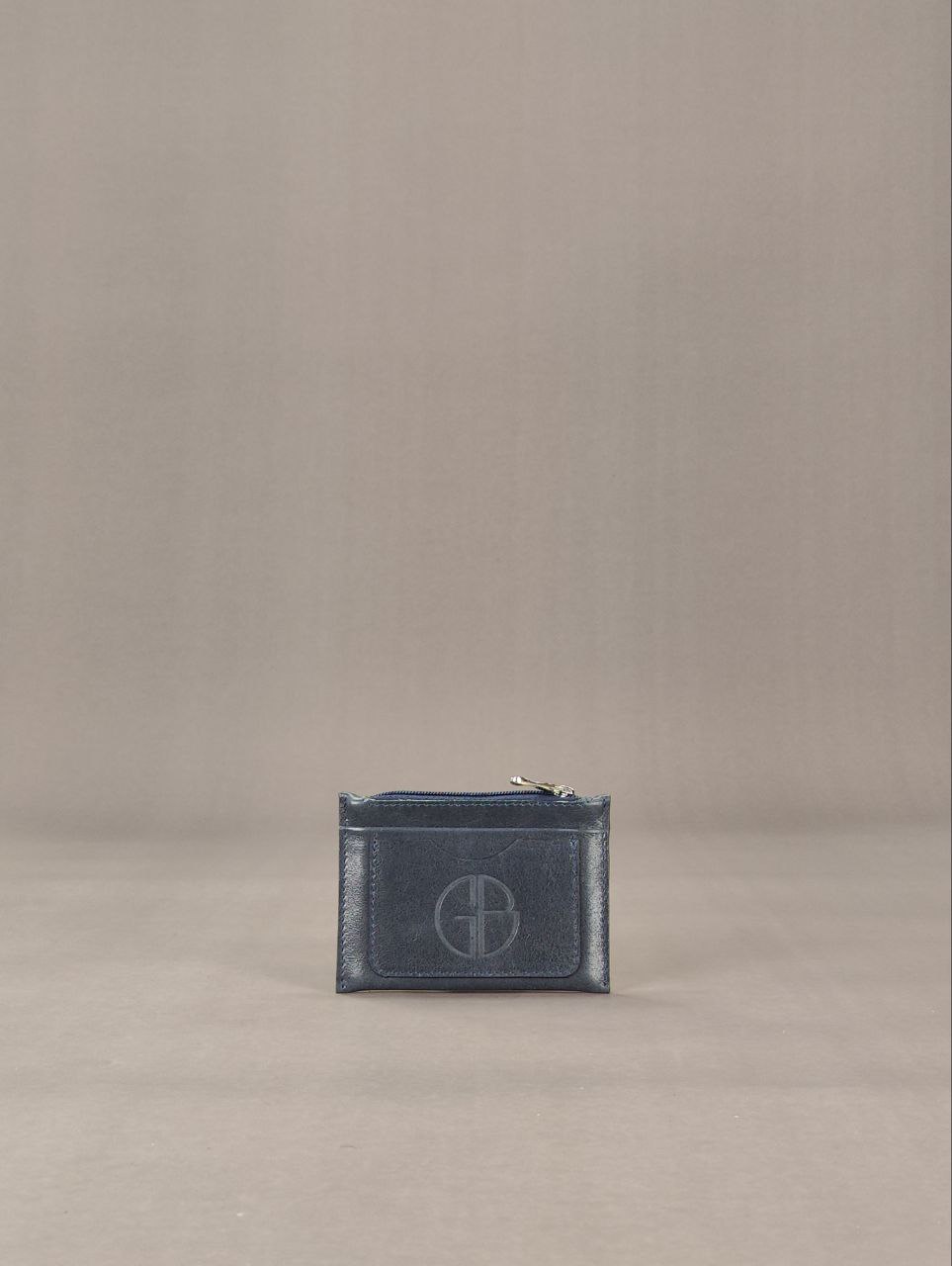 Кошелек "5в1" т-синий гладкая кожа