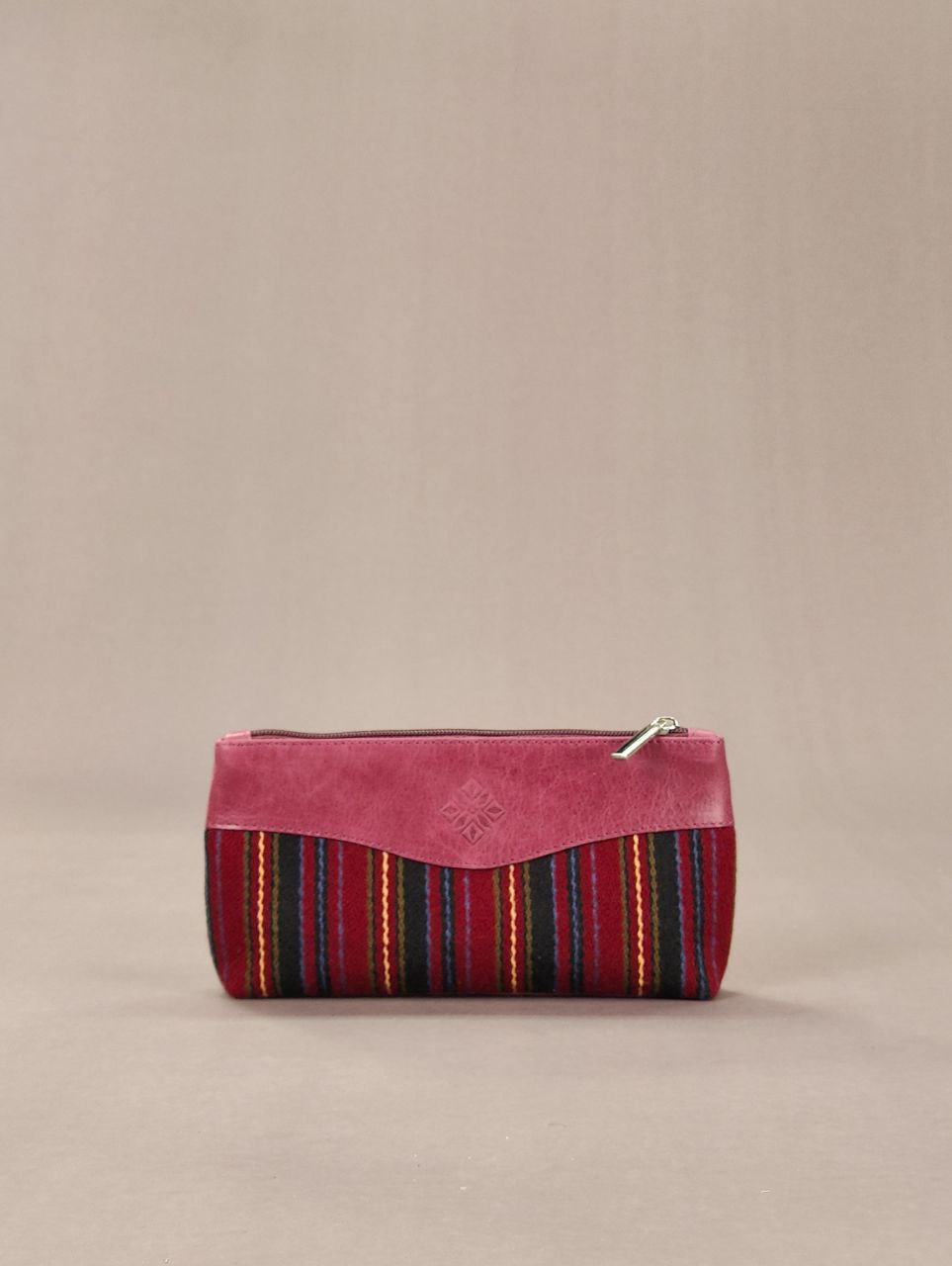 Косметичка фуксия+полоски