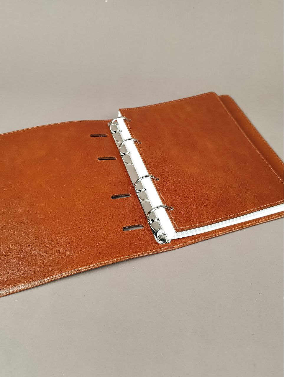 Блокнот А5 на кольцах орех