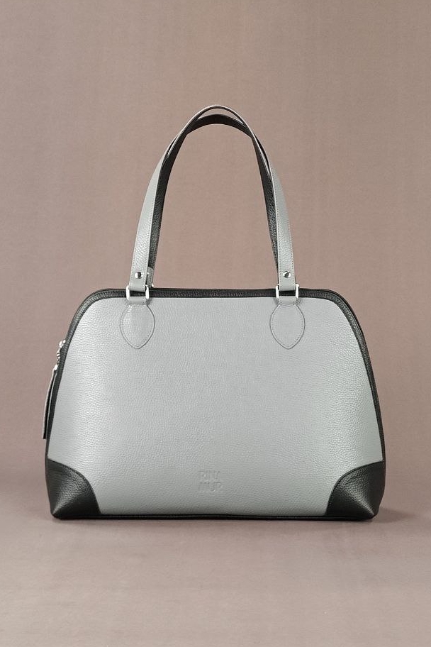 Сумка "Lady" серая с черным