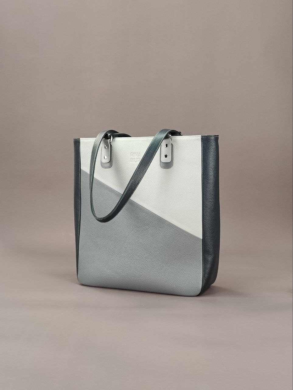 Сумка-шоппер "Relax" серый+синий