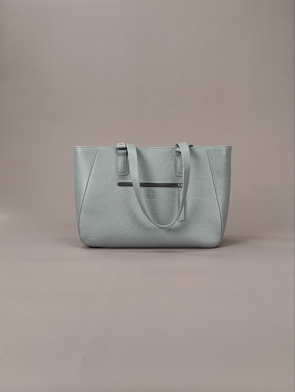 Сумка-шоппер "Prima" серая с полосками