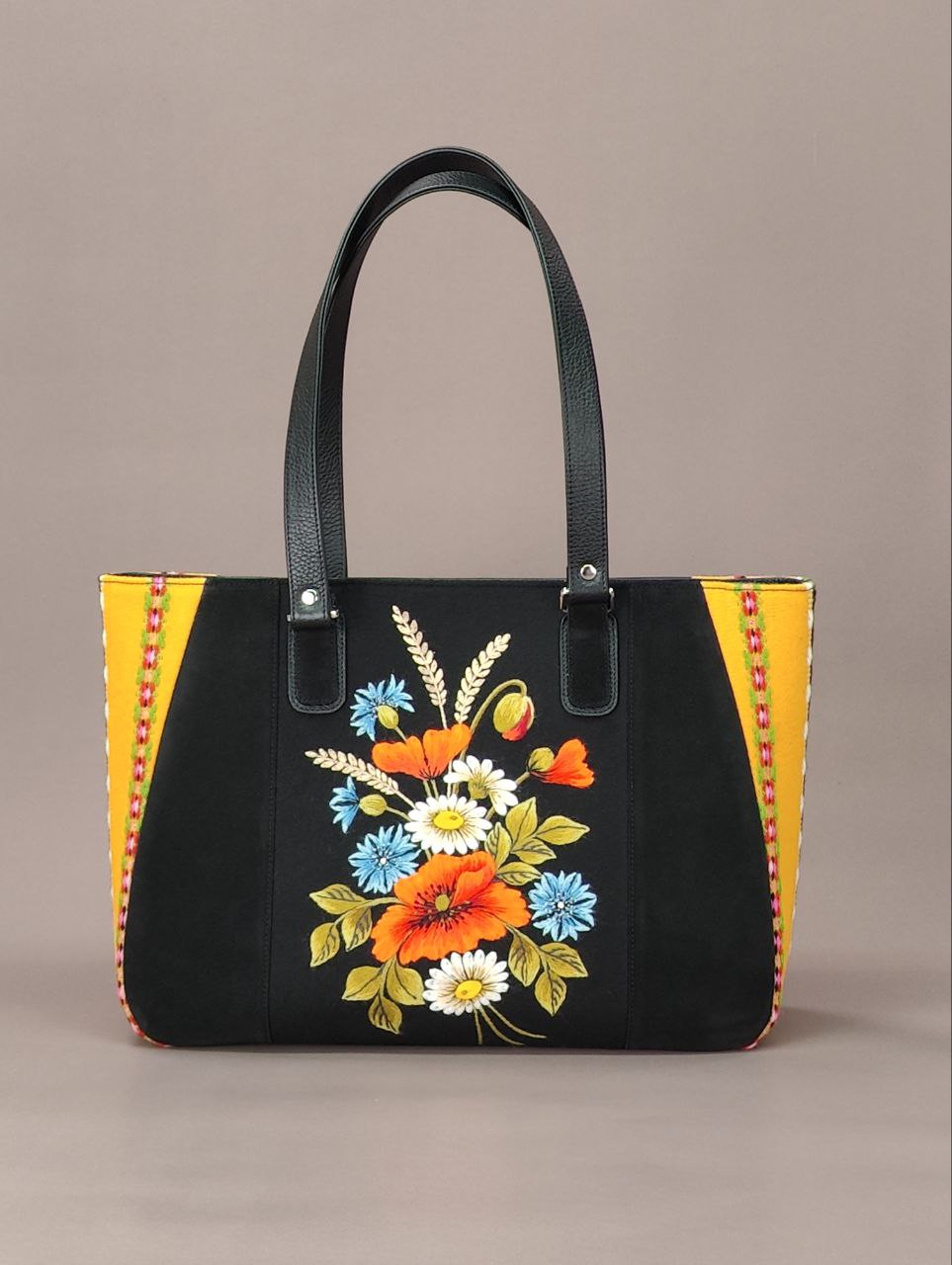 Сумка-шоппер "Prima" с ручной вышивкой "Букет"