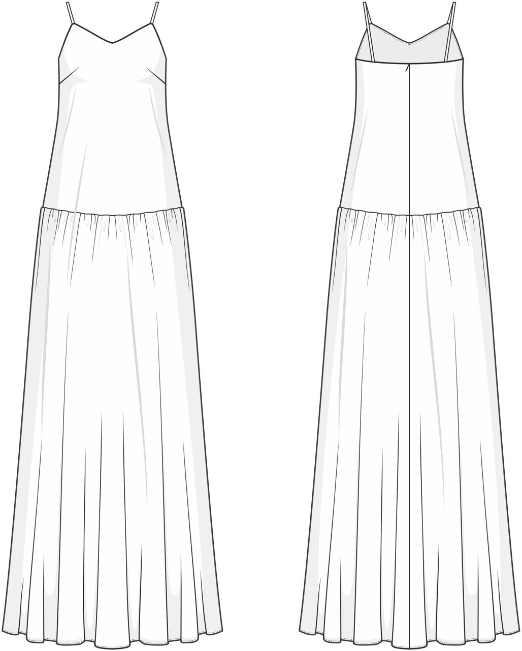 Платье-комбинация "Безмятежность"