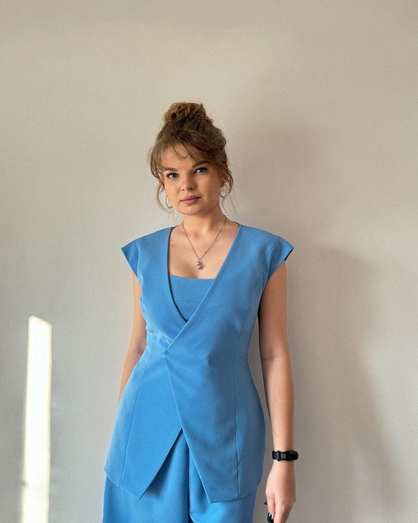 Совместный пошив жилета Уверенность с Ксюшей Темняковой