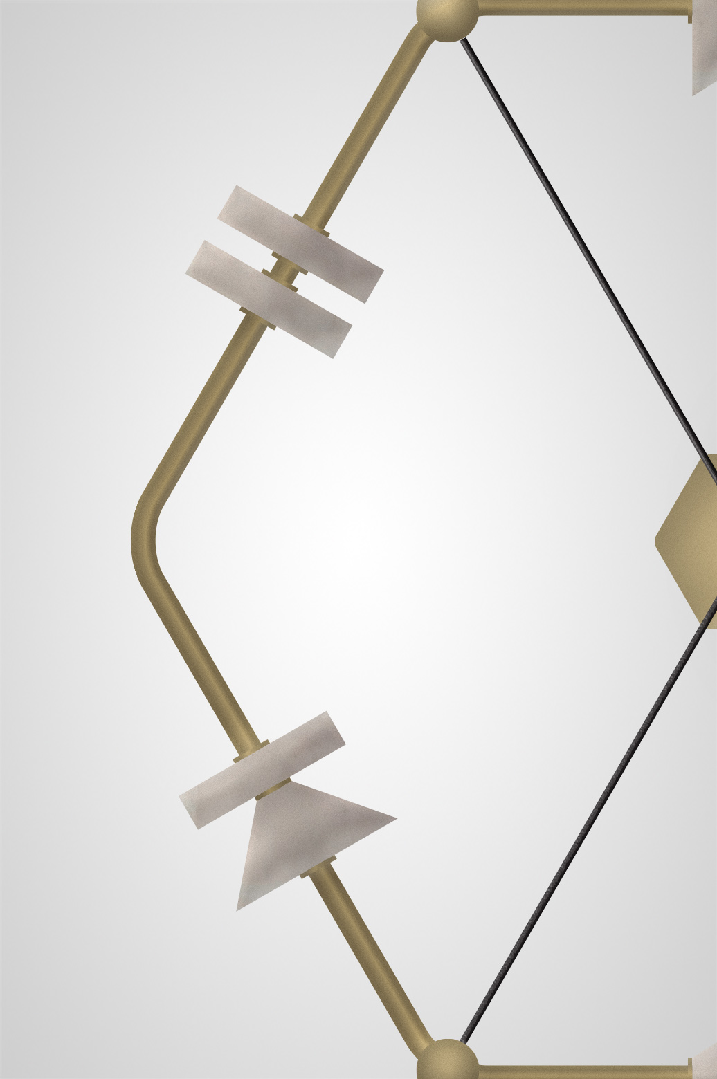 Кольцевая люстра BUTTON PLAY