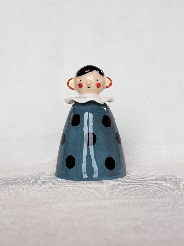 подсвечник "леди" в горошек