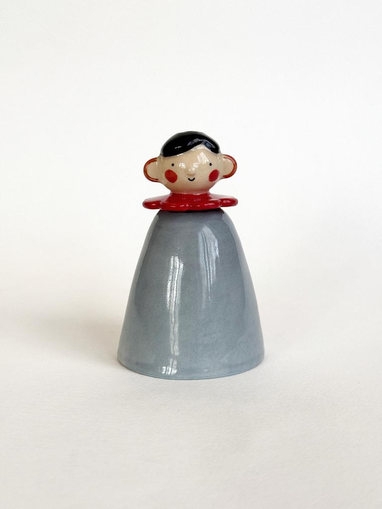 Подсвечник "Леди" в красном воротничке