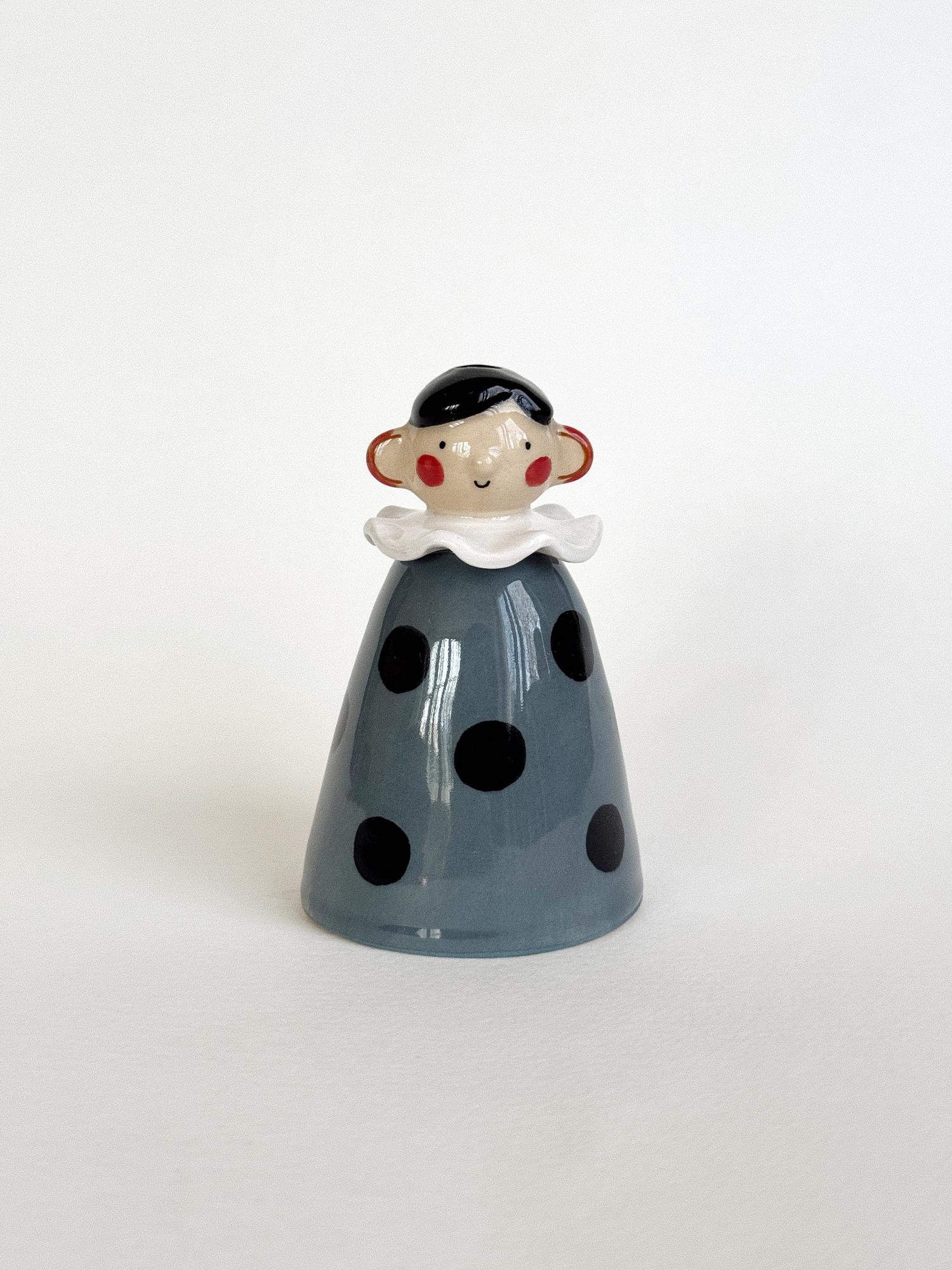 Подсвечник "Леди" в горошек