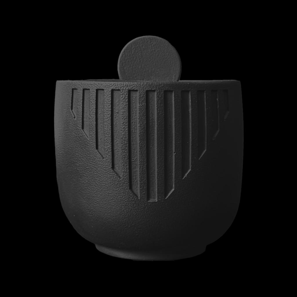 СВЕЧА В ГИПСЕ ЧЕРНАЯ