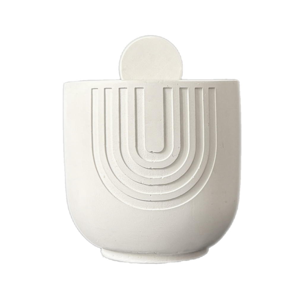 СВЕЧА В ГИПСЕ БЕЛАЯ