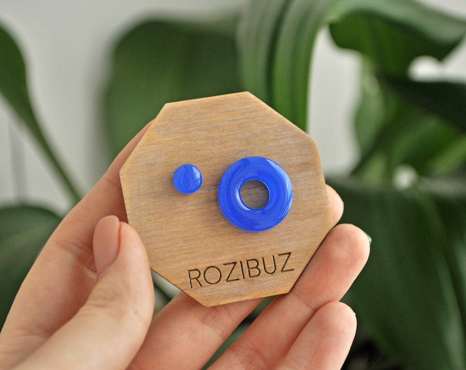 асимметрия малый бублик - серьги-гвоздики акрил