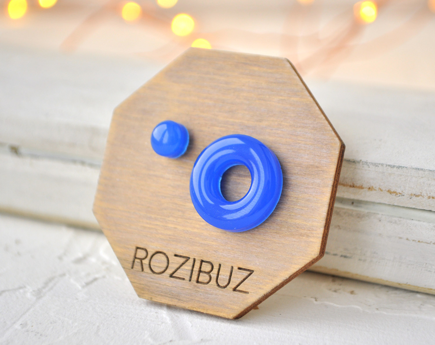 асимметрия малый бублик - серьги-гвоздики акрил