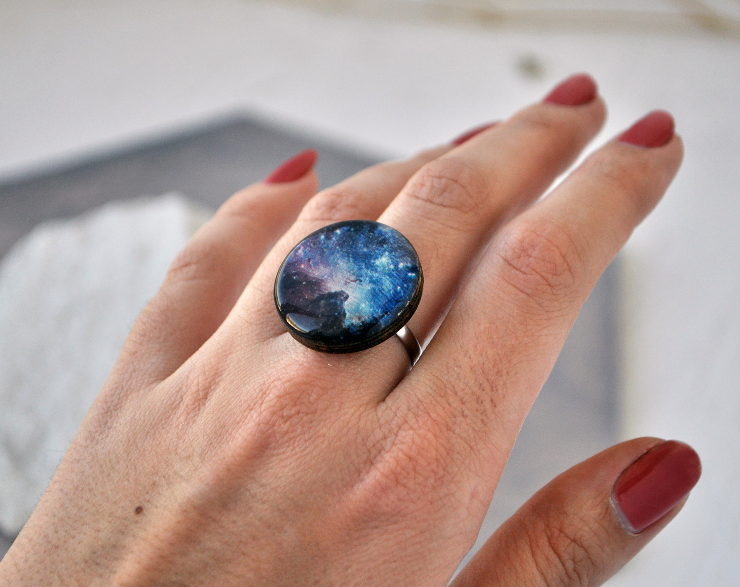 Туманность - деревянное круглое кольцо