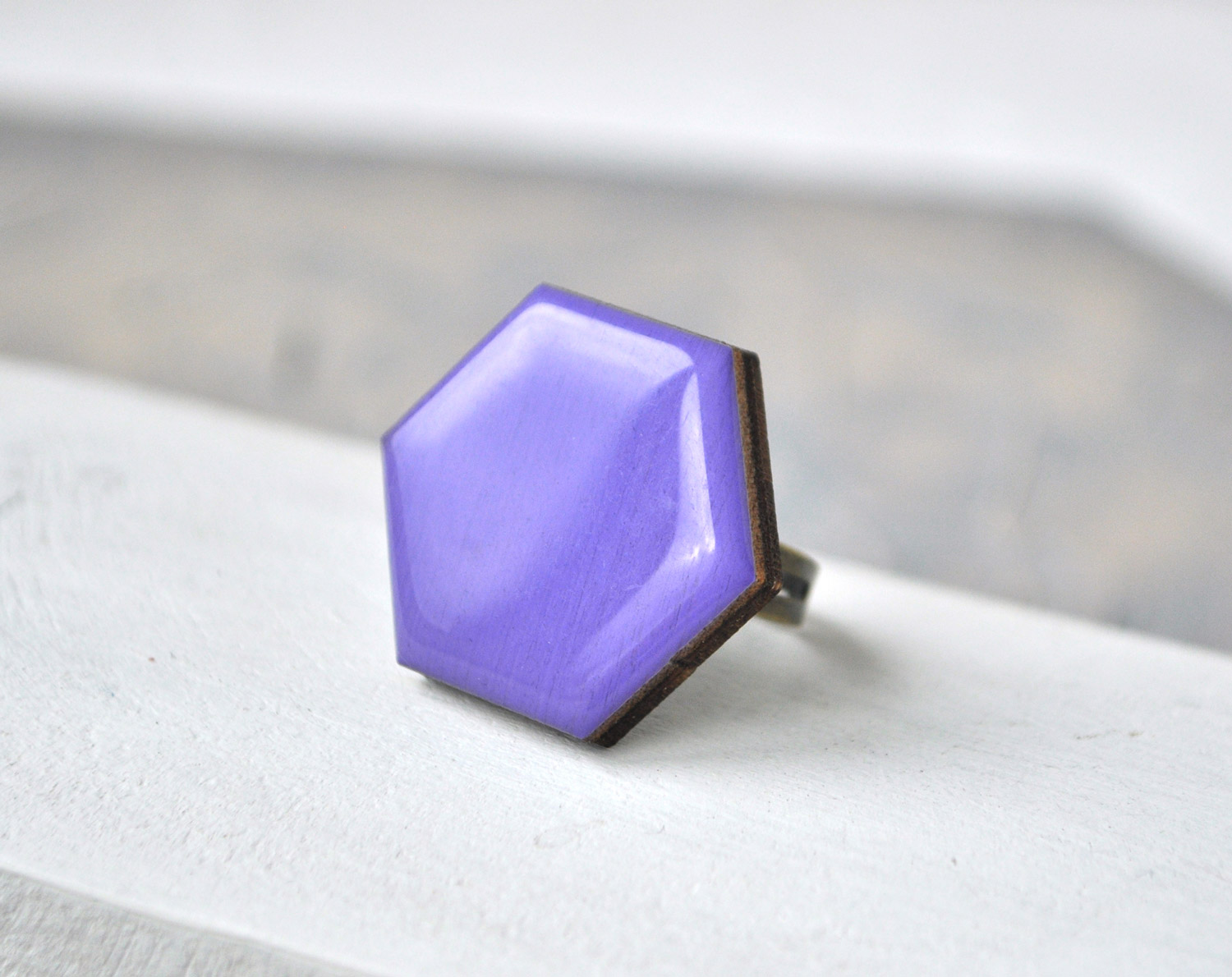 Шестиугольник - деревянное кольцо