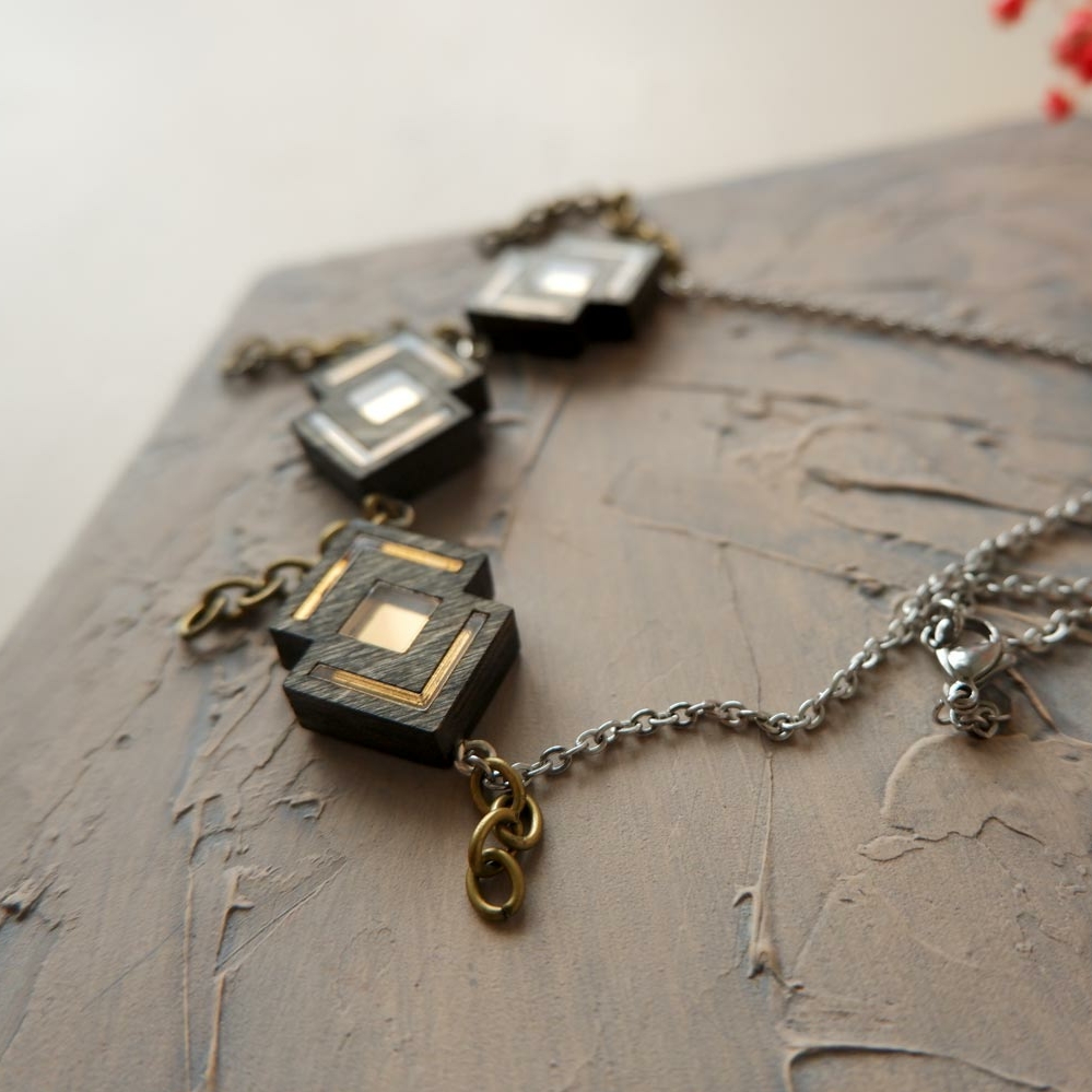 Ожерелье биколор