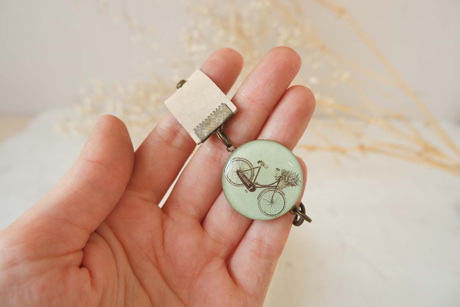 Велосипед на мятном - браслет