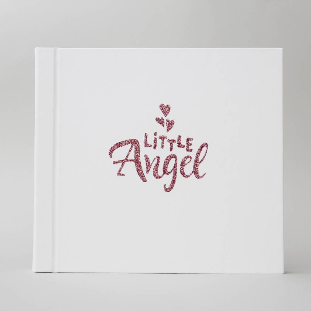 Фотоальбом новорожденного "Little angel girl" белый