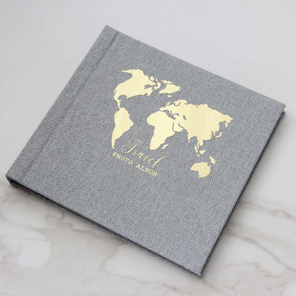 Фотоальбом для путешествий "Travel photo album", серый