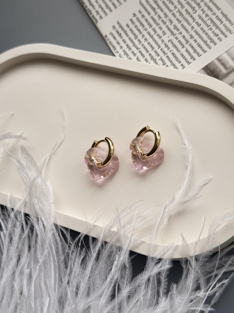 Серьги-конго с кристаллами Swarovski