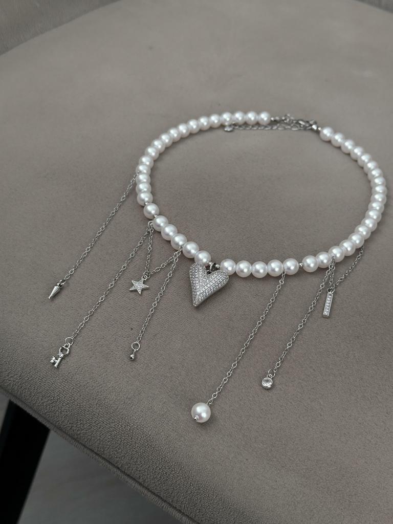 Колье Key Of Your Heart (родий)