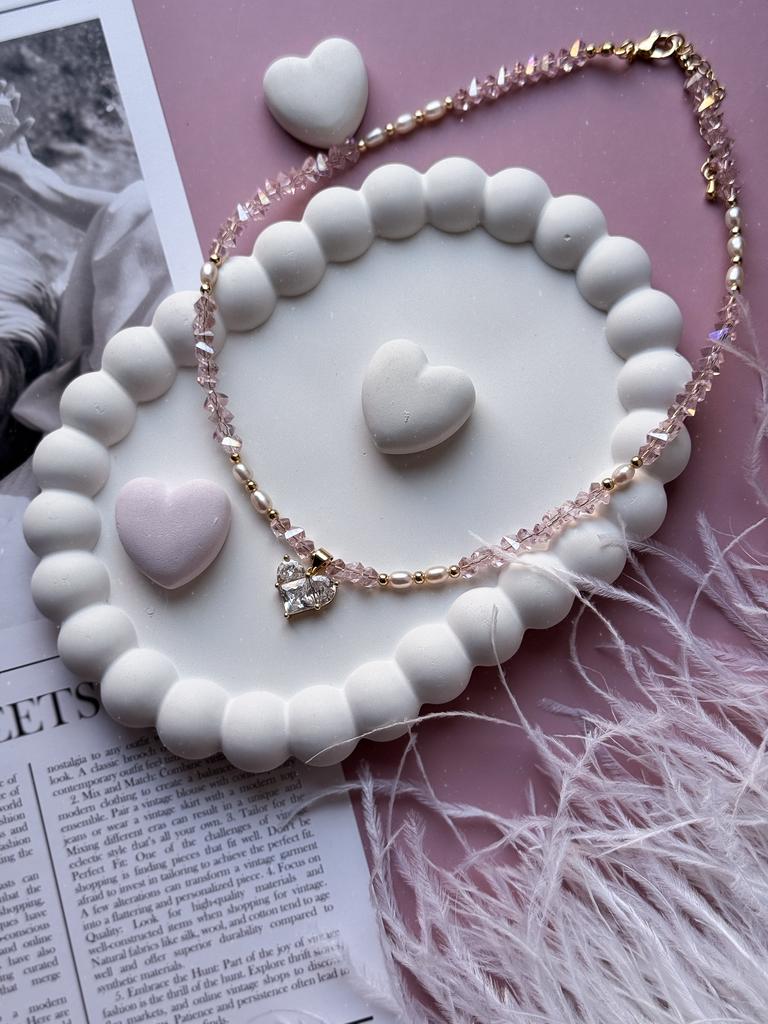 Колье Carrie с натуральным жемчугом (позолота)