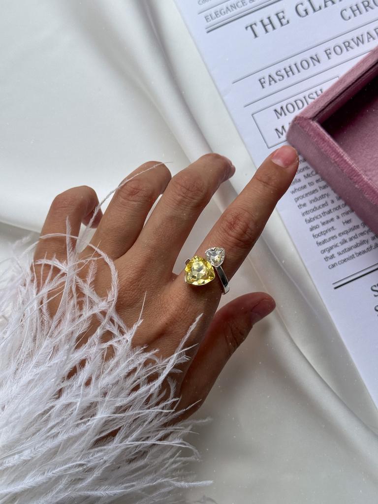 Кольцо Limoncello (родий)