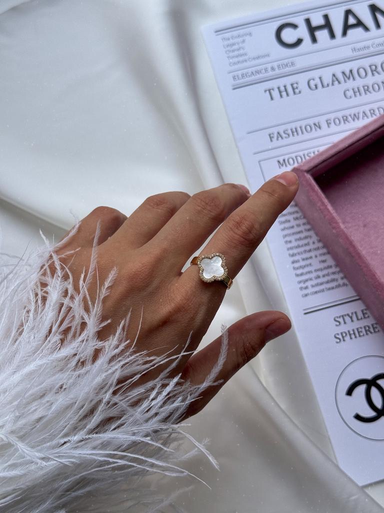 Кольцо Samanta из перламутра (позолота)