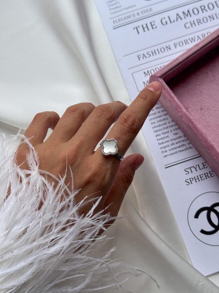 Кольцо Samanta из перламутра (родий)