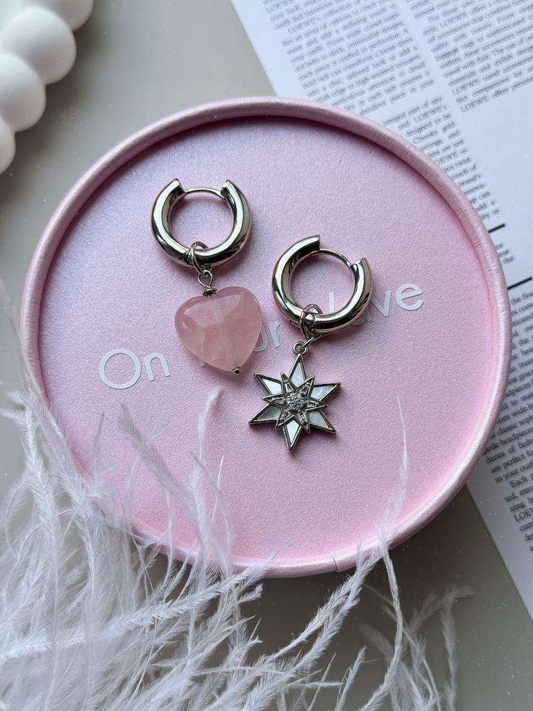 Серьги My Valentine (родий)