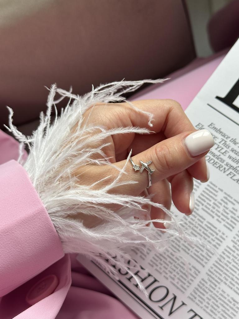 Кольцо Around The World (родий)