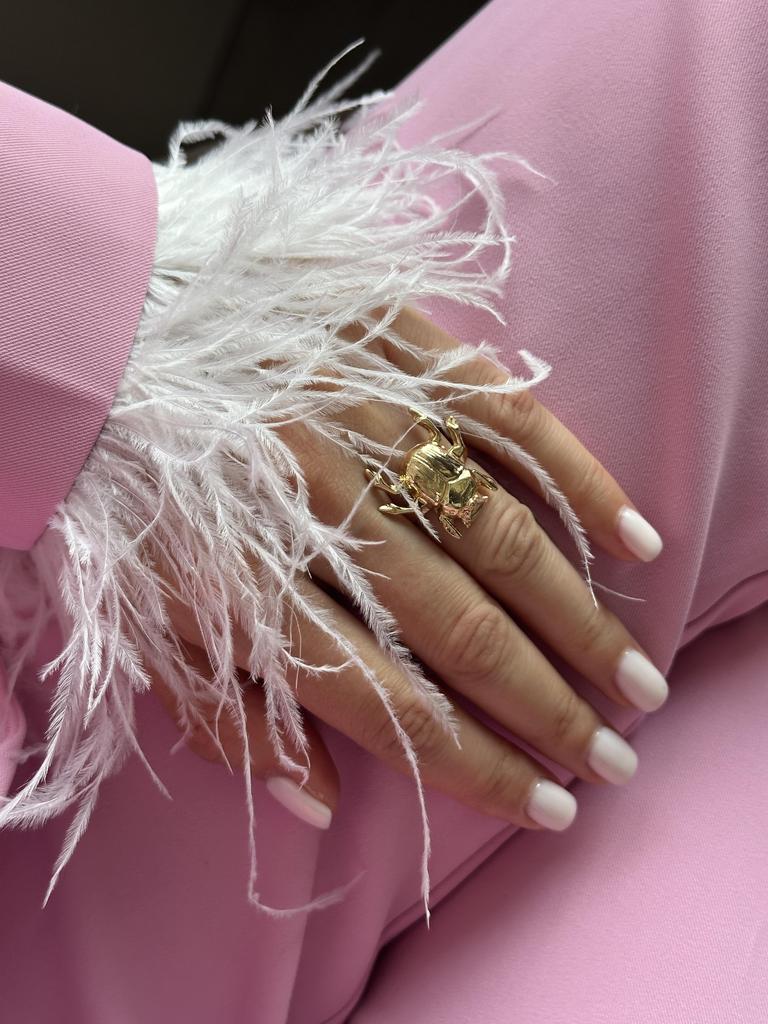 Кольцо Beetle (позолота)