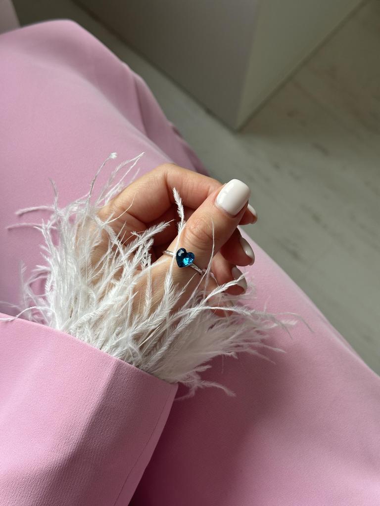 Кольцо Sea and Love (родий)