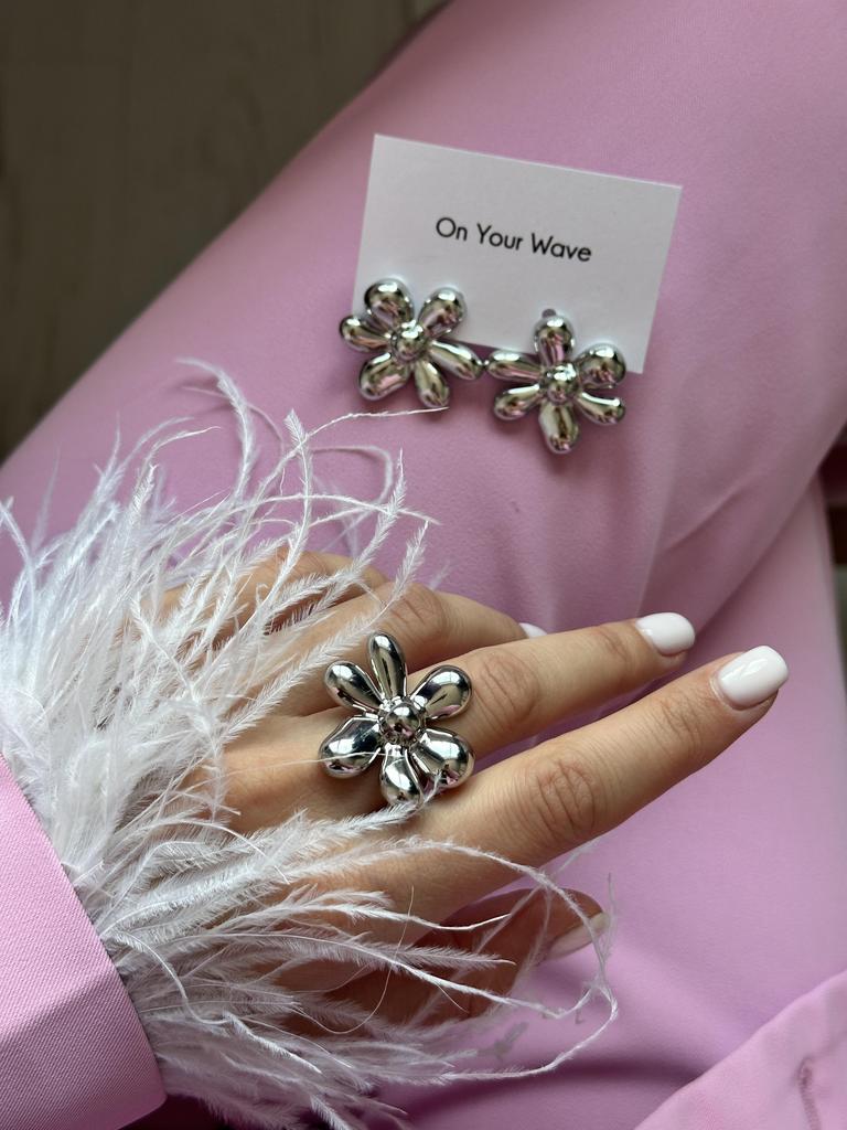 Комплект Spring (родий)