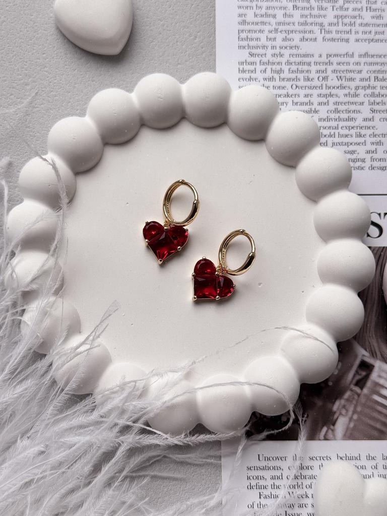 Серьги Follow Your Heart (позолота)