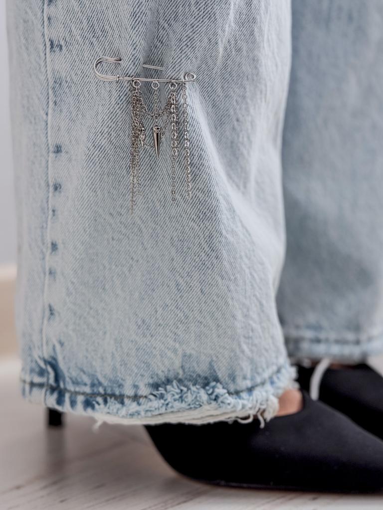 Брошь-булавка с шипами (родий)