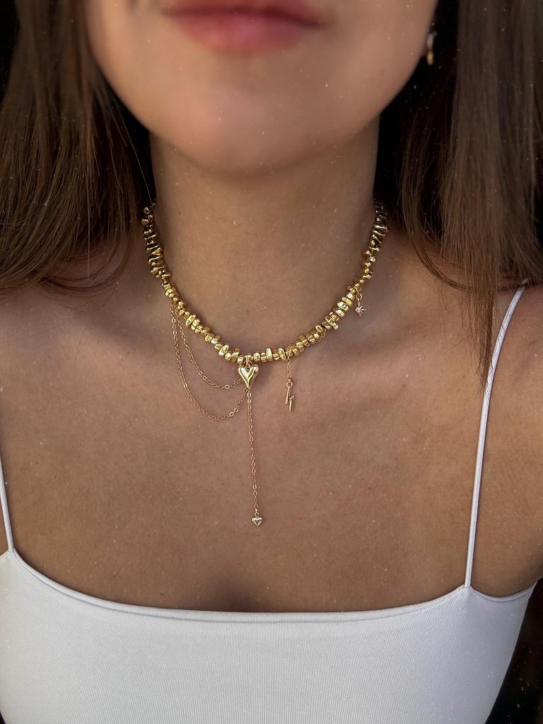 Колье из позолоченного гематита Sunrise (позолота)