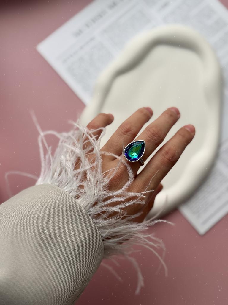 Кольцо Gas (родий)